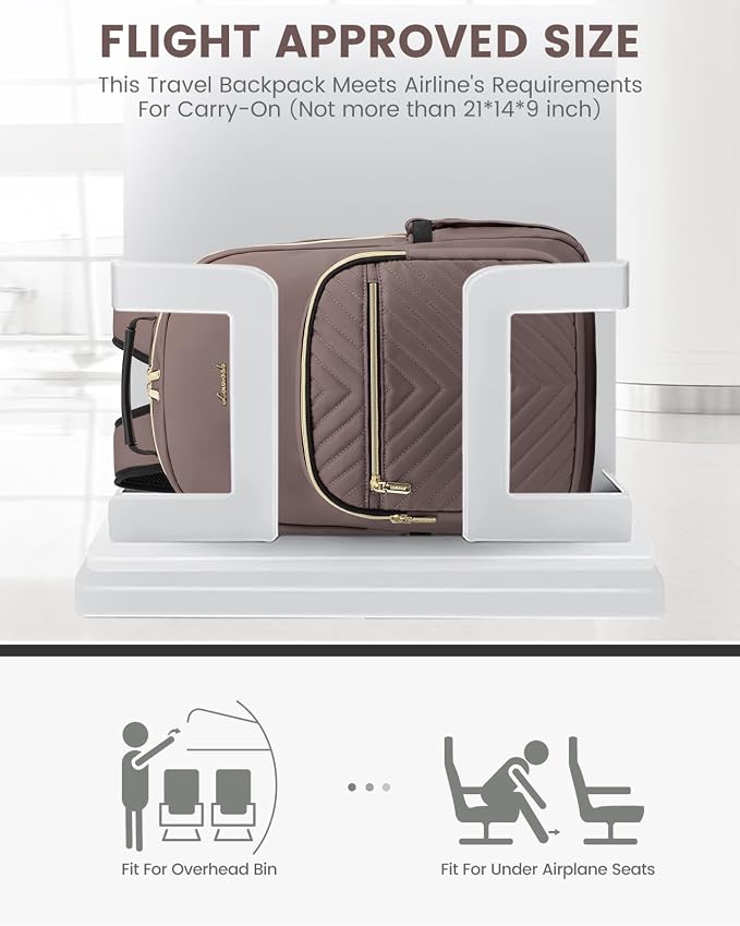 LOVEVOOK Laptop Backpack for Women, Large Capacity Travel Computer Work Bag