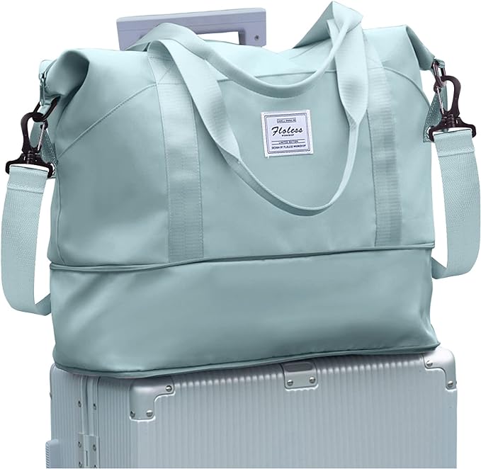 Travel Duffel Bag, Sports Tote Gym Bag, Shoulder Weekender Overnight Bag