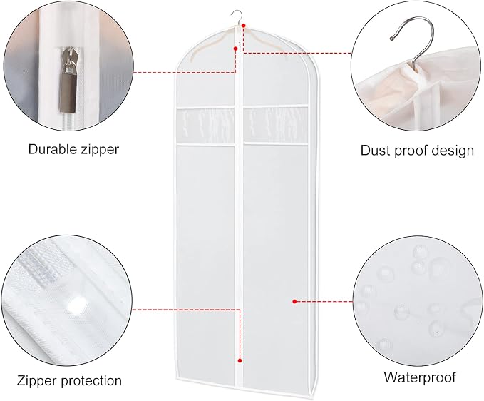 Zilink Dress Garment Bags for Storage 72-inch