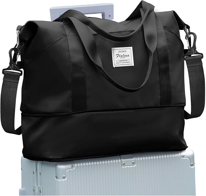 Travel Duffel Bag, Sports Tote Gym Bag, Shoulder Weekender Overnight Bag
