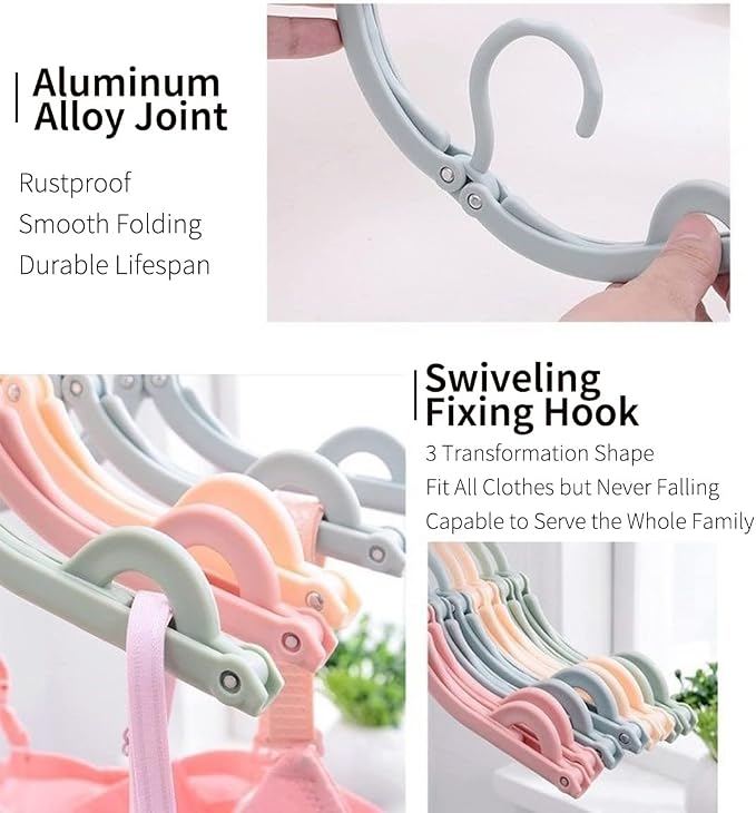 12-Piece Foldable Travel Hangers