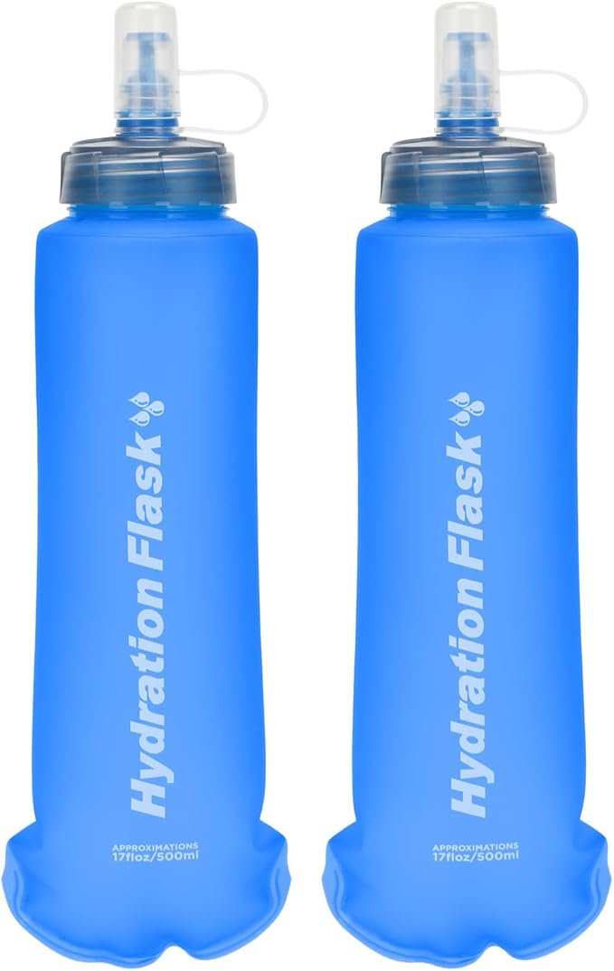 TRIWONDER TPU Collapsible Flask BPA-Free Soft Folding Water Bottles