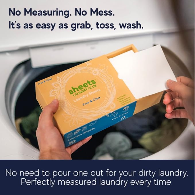 Sheets Laundry Club Laundry Detergent Sheets, 100 Loads