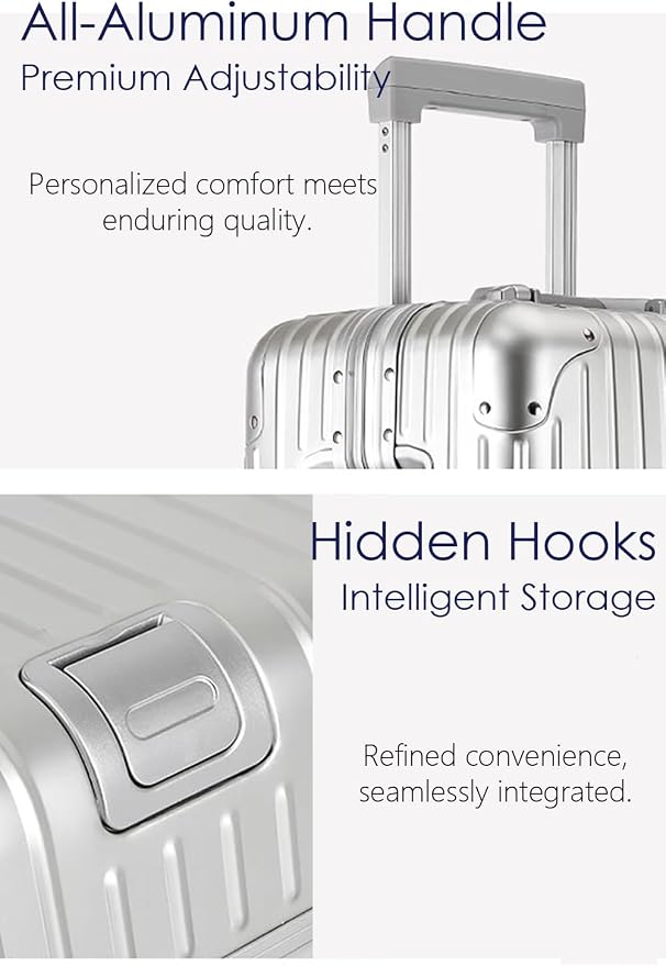 28 Inch All Aluminum Checked in Luggage