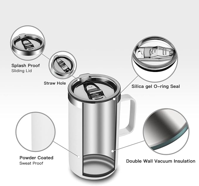 KXIAOCHEN 20oz Insulated Coffee Mug