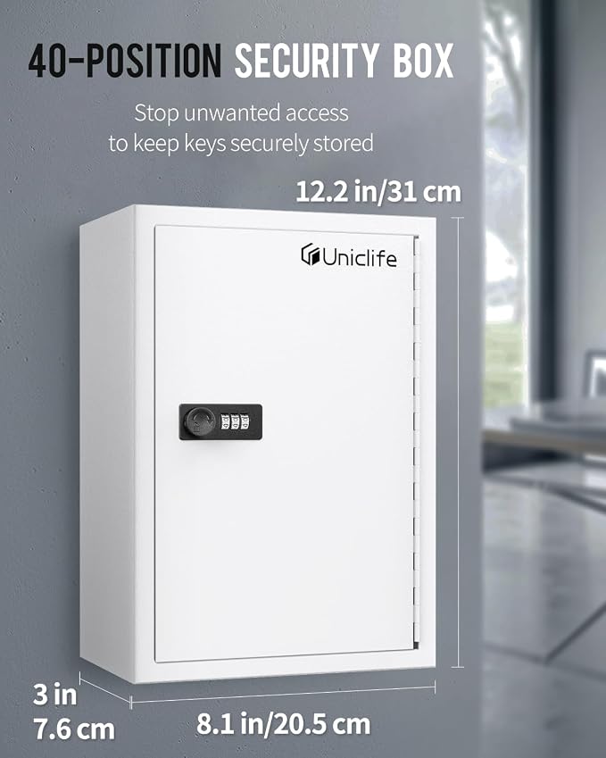 Uniclife 40 Position Slotted Key Cabinet