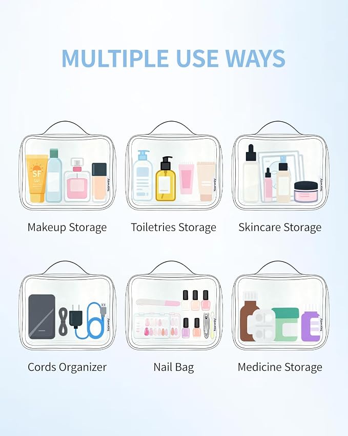 Narwey TSA Approved Clear Toiletry Bag