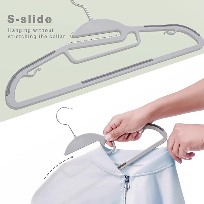 BAGAIL Plastic Hangers 50 Pack