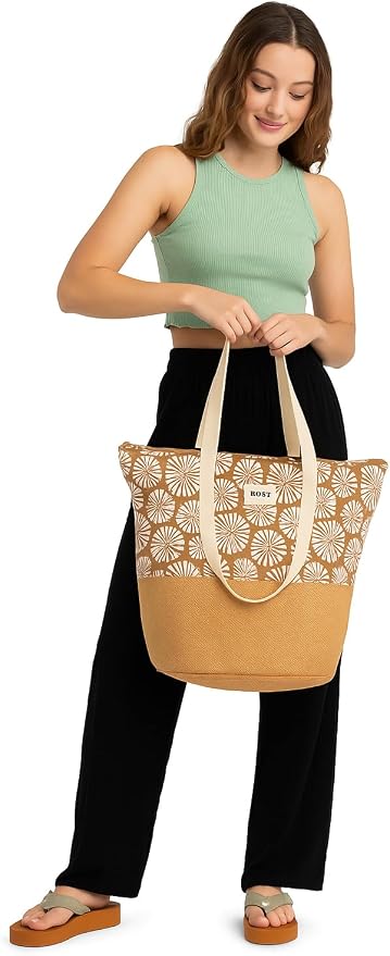 Roxy Women's Beach Tote Bag | Travel | Vacation | Straw | Lightweight |