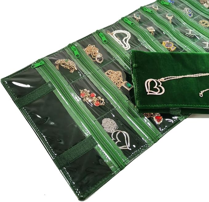 Travel Jewelry Roll Bag Portable Organizer Pouch