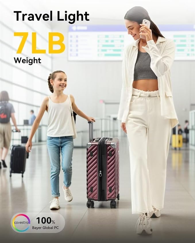 LUGGEX Luggage with Spinner Wheels