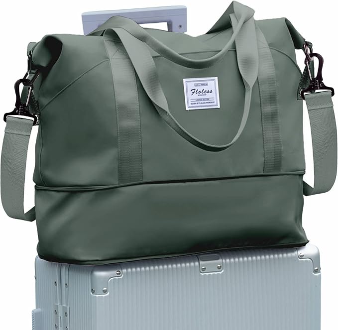 Travel Duffel Bag, Sports Tote Gym Bag, Shoulder Weekender Overnight Bag