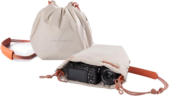 PGYTECH OneGo Drawstring Small Camera Bag, Soft Cute Camera Pouch Handbag