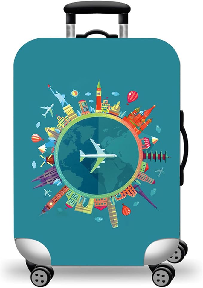 WUJIAONIAO Travel Luggage Cover Baggage Suitcase Cover Protector Skins 18-32
