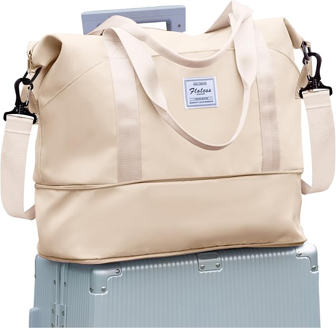 Travel Duffel Bag, Sports Tote Gym Bag, Shoulder Weekender Overnight Bag