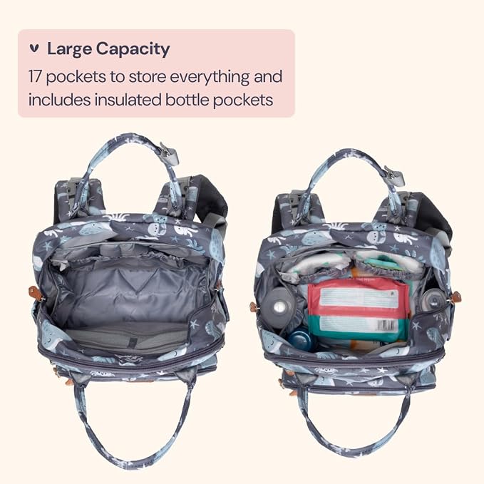 BabbleRoo Diaper Bag Backpack