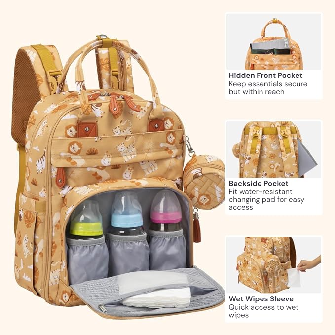 BabbleRoo Diaper Bag Backpack