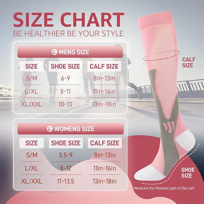 Kickticks 4 Pairs Compression Socks