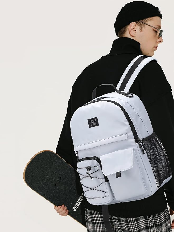 Lohol Casual Backpack for Teen Boys Girls, Water Resistant Daypack
