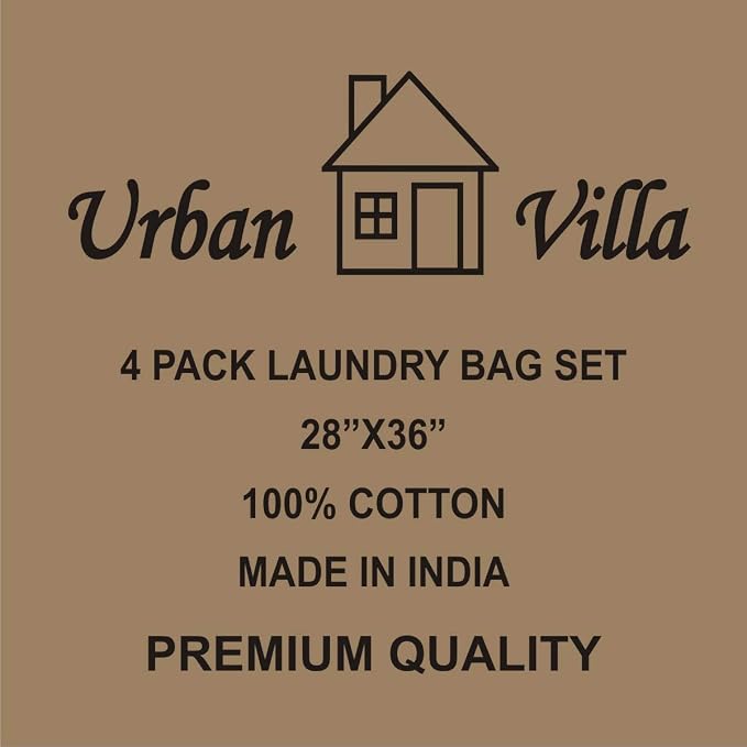 Urban Villa Laundry Bags Canvas Dirty Clothes Travel Laundry Bag Machine