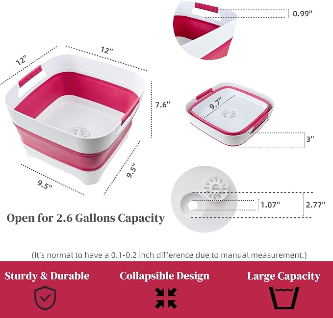 Collapsible Dish Basin, Wash Basin