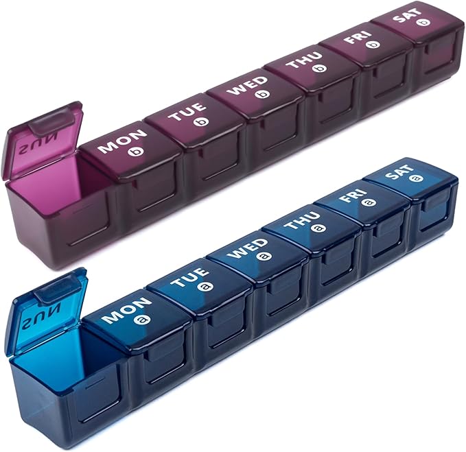2-Pack Weekly Large Pill Organizer