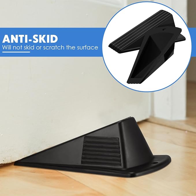 Frienda 4 Pcs Jumbo Door Stoppers Heavy Duty Door Stopper Tall up to 2inch Tall