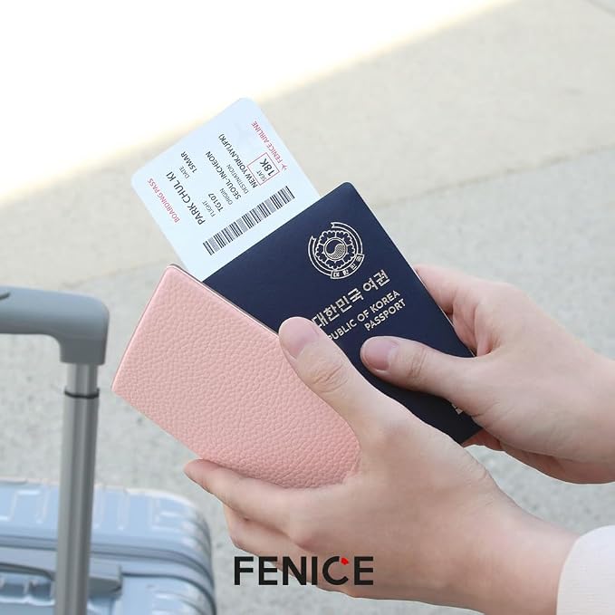 Fenice Classic Passport Cover Holder Wallet Case