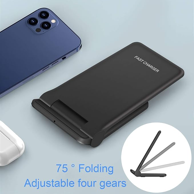 25W Wireless ChargerFoldable 2 in 1 Wireless Charging Station for Apple iPhone 16/16 Pro/15/14/13/12/11/Plus/SE/X/AirpodsPDKUAI 15W Fast Dual Wireless Induction Charge Stand for Samsung/LG