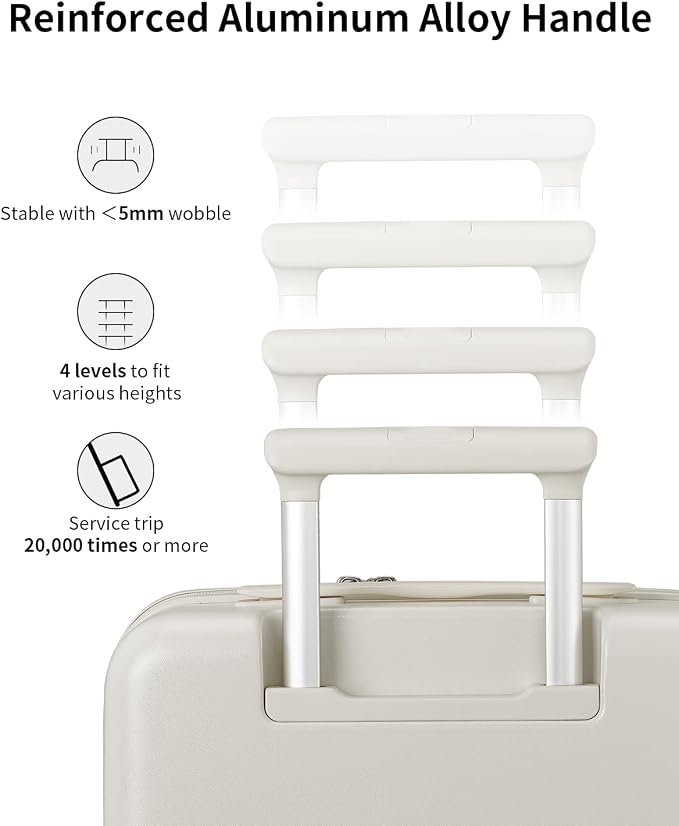 aji Expandable Top Open 24 Inch Checked Luggage
