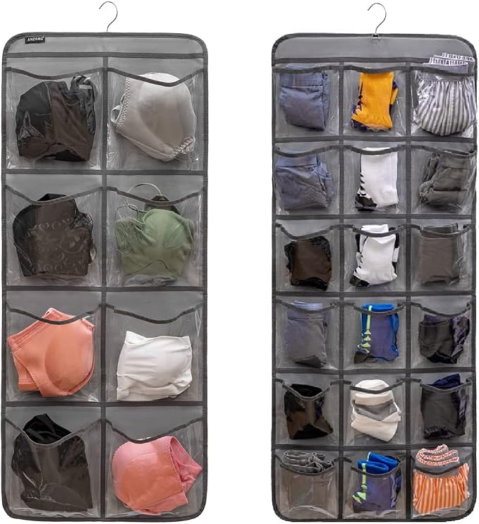 Dual-Sided Hanging Closet Organizer