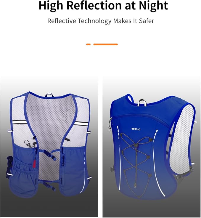 ECOHUB Running Hydration Vest Backpack, Lightweight Breathable Pack