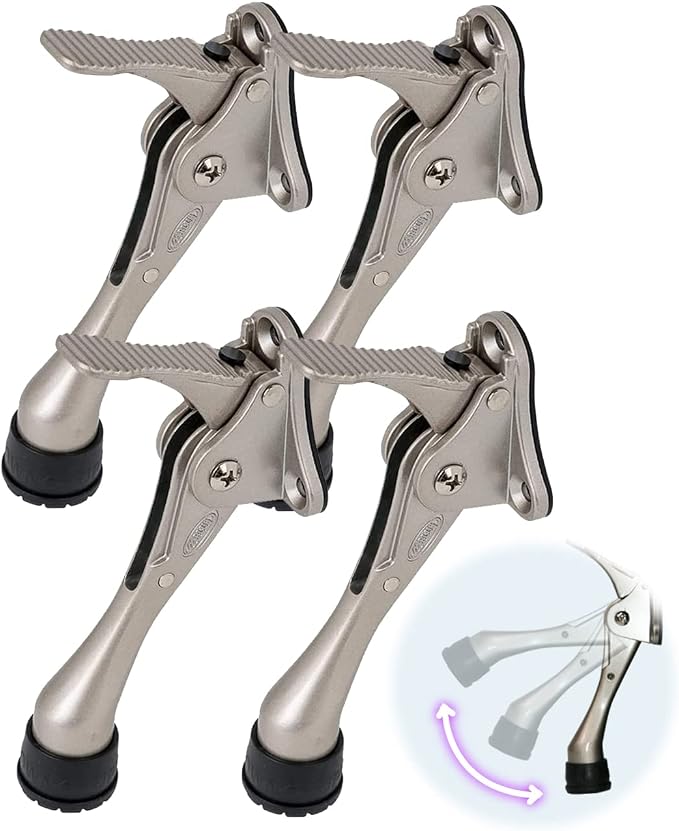 One Touch Kickdown Door Stopper, Door Holder, Heavy Duty Door Stops, Bottom of
