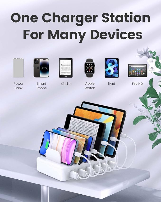 Charging Station for Multiple Devices Apple, CREATIVE DESIGN 50W Multi Charger