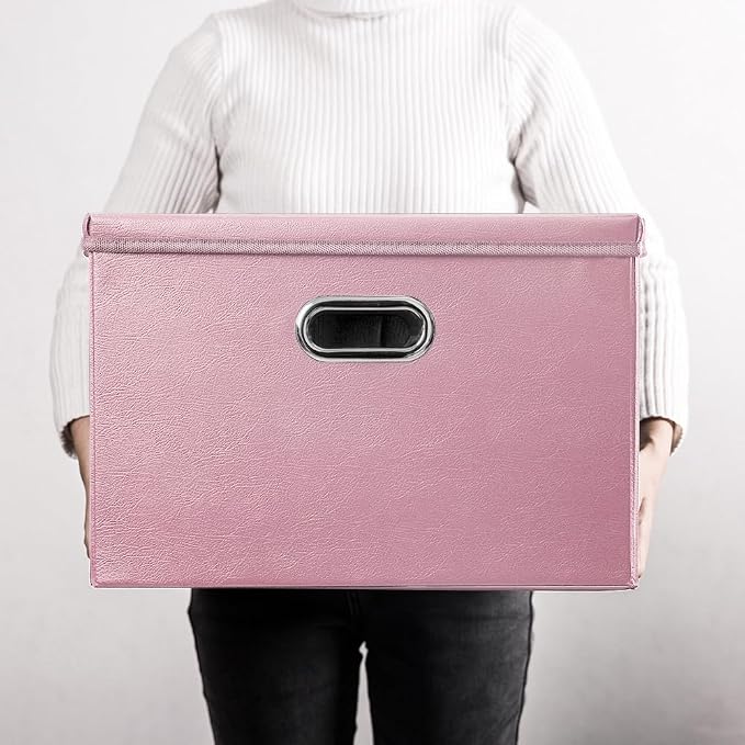 PRANDOM Large Stackable Storage Bins