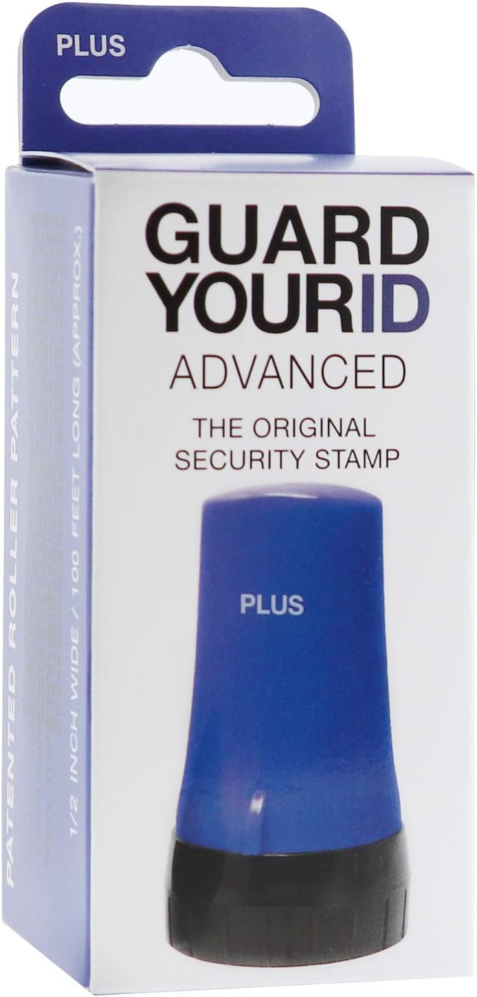 Guard Your ID Confidential Security Roller Set Advanced 2.0 for Identity Theft Protection Redacting (Regular 3-Pack, Blue)