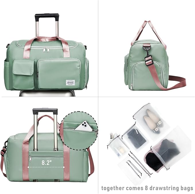 NPBAG Women Travel Duffel, Gym Workout Overnight Bag, Mommy Hospital Bag