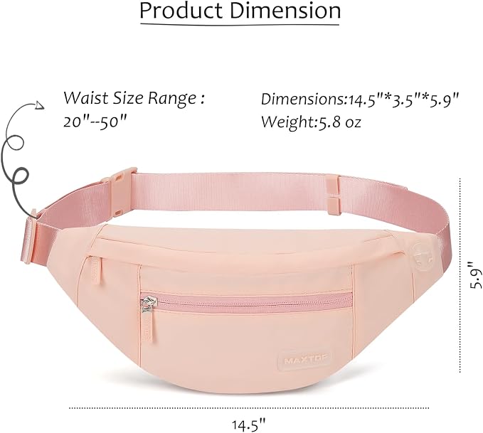 MAXTOP Large Crossbody Fanny Pack