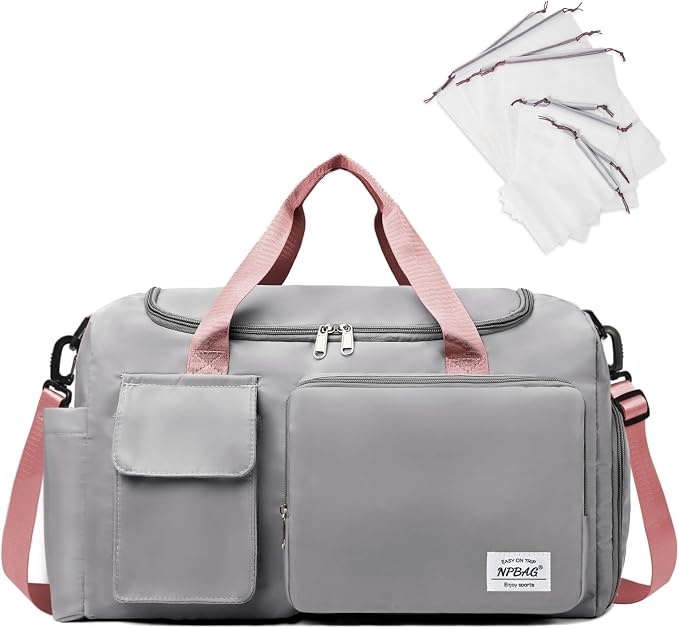 NPBAG Women Travel Duffel, Gym Workout Overnight Bag, Mommy Hospital Bag
