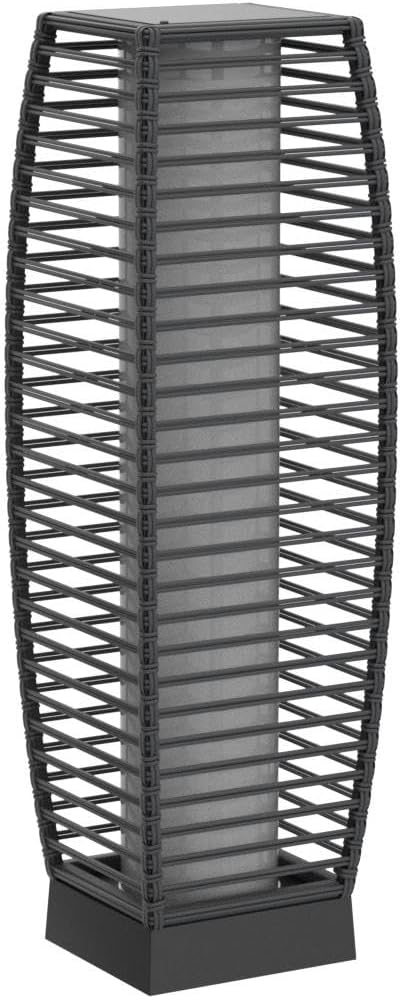 Grand patio Outdoor Floor Lamp Solar Powered Lantern Waterproof Wicker Boho