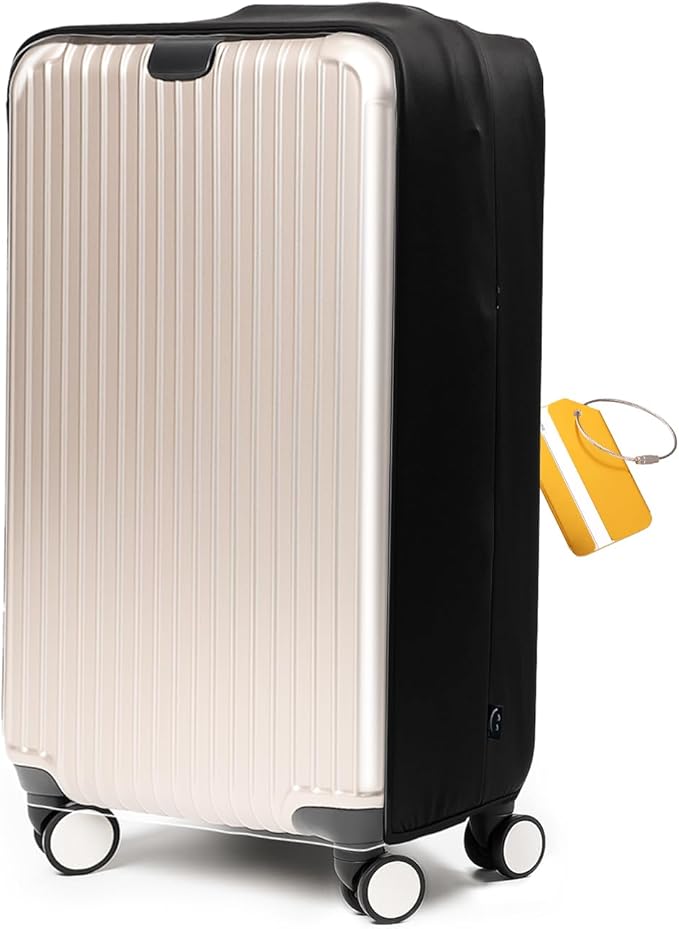 OrgaWise Clear Luggage Cover, For Suitcase Tsa Approved Transparent TPU