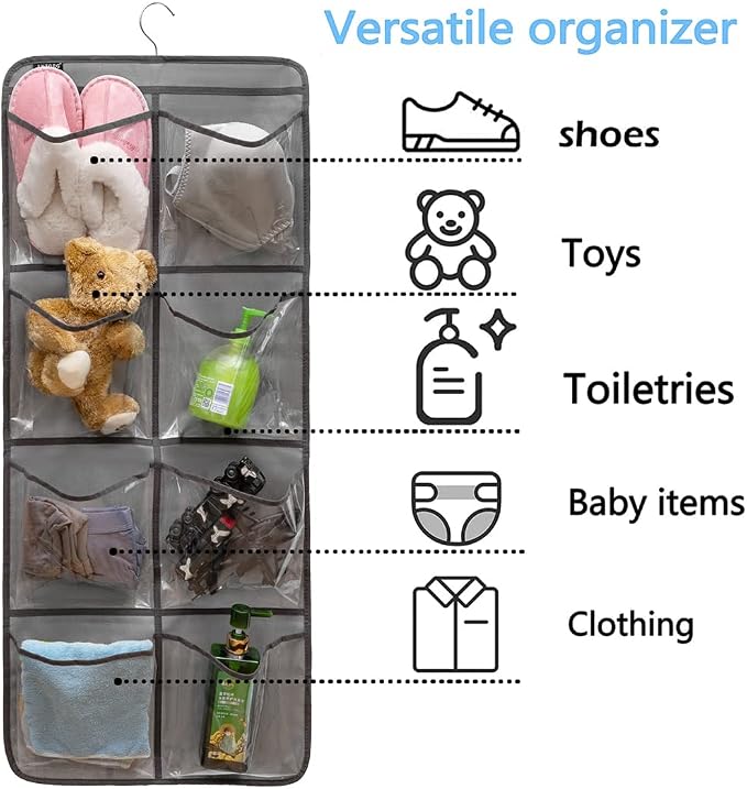 Dual-Sided Hanging Closet Organizer