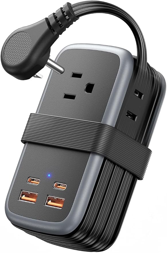 NTONPOWER GAN Ultra 65W USB Fast Charging Station, 7 in 1 Travel Power Strip