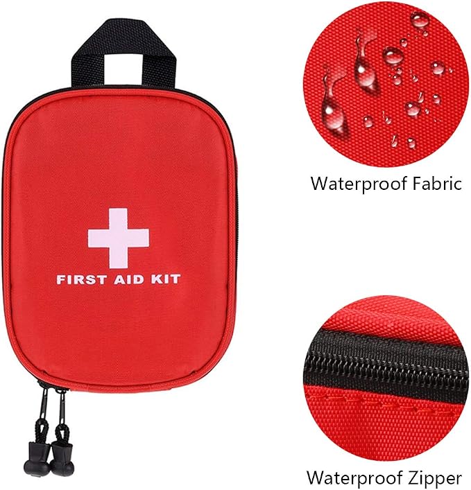 AOUTACC Nylon First Aid Kit Empty, Travel Empty First Aid Kit Pouch Bag
