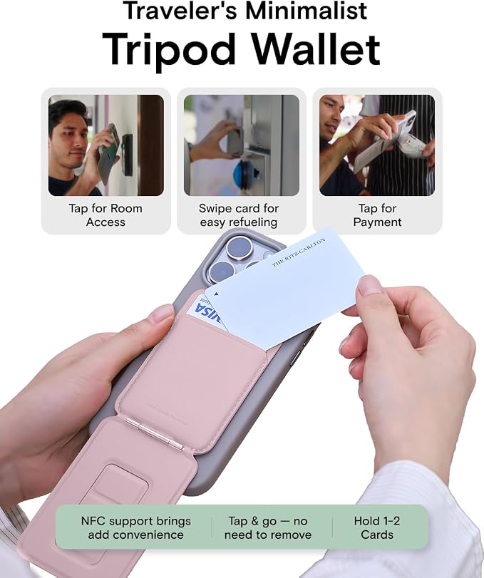MOFT Phone Tripod Wallet for iPhone, Mulit-Angles, Lightweight & Portable Phone