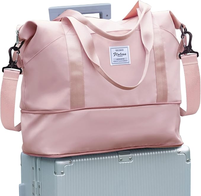 Travel Duffel Bag, Sports Tote Gym Bag, Shoulder Weekender Overnight Bag