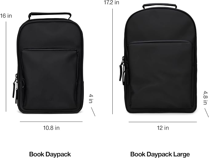 RAINS Large Book Daypack, Laptop Bag, Waterproof, 2 Year Warranty