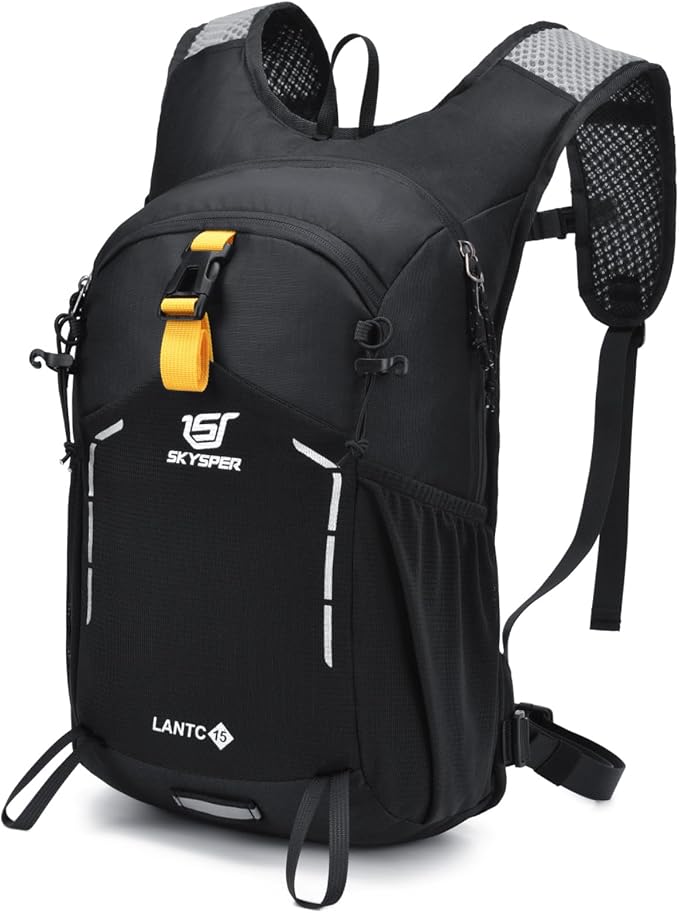 SKYSPER Small Hiking Backpack - 15L Travel Daypack Lightweight Bag Water