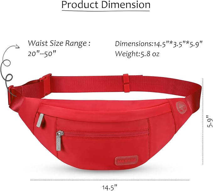 MAXTOP Large Crossbody Fanny Pack