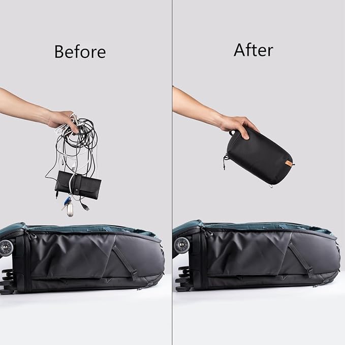 PGYTECH Mini Travel Tech Organizer, Waterproof Tech Pouch, Electronics